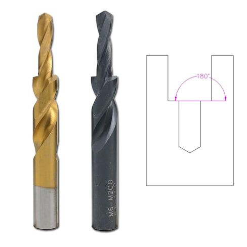 1PCS HSS CONTERSINK STEP STEP BIT BLACK OXIDE SCROWNSENT DRIVENT BITS 90/180 للألمنيوم النحاسي M3-M12 (المغلفة من التيتانيوم ، M10 (180 درجة)) in Kuwait