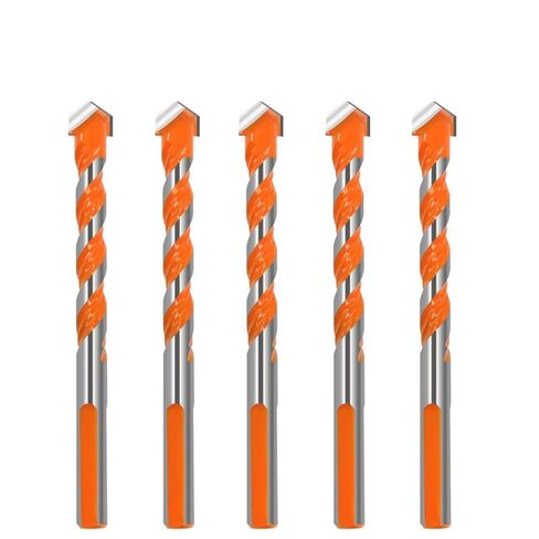 5Pcs Drill Bits Set Multifunctional Concrete Tile Glass Ceramic Brick Wood Plastic 6/8/10/12mm Carbide Tipped Bit(12mm(5PCS)) in Saudi Arabia