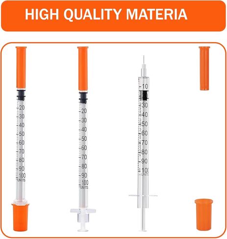 محاقن 1ML/CC مع 29G 1/2 "(13 مم) الإبرة ، و 30pack مختبر لوازم ملفوفة بشكل فردي (1cc 29g 1/2" -30pack) in Kuwait