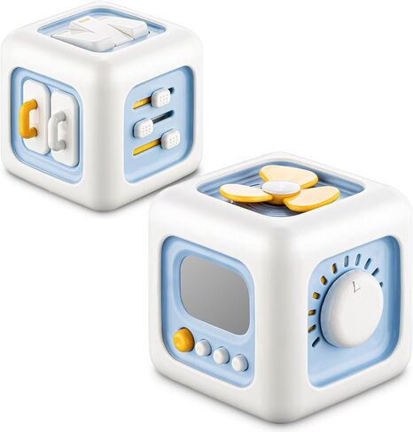 SOCBTNSO Busy Cube for Toddlers 1 Years, Montessori Toys for 1+ Year Old, Travel Toys for Kids 1-3, Learning Fine Motor Skills| First Birthday Gift for Children 12 Month + in Kuwait