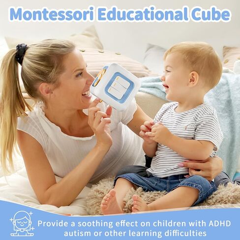 SOCBTNSO Busy Cube for Toddlers 1 Years, Montessori Toys for 1+ Year Old, Travel Toys for Kids 1-3, Learning Fine Motor Skills| First Birthday Gift for Children 12 Month + in Kuwait