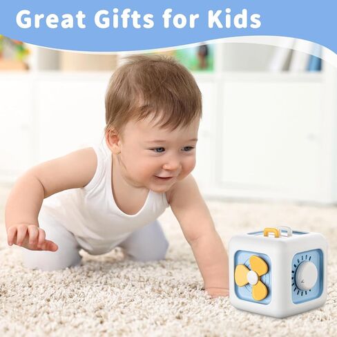 SOCBTNSO Busy Cube for Toddlers 1 Years, Montessori Toys for 1+ Year Old, Travel Toys for Kids 1-3, Learning Fine Motor Skills| First Birthday Gift for Children 12 Month + in Kuwait