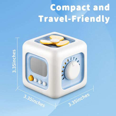 SOCBTNSO Busy Cube for Toddlers 1 Years, Montessori Toys for 1+ Year Old, Travel Toys for Kids 1-3, Learning Fine Motor Skills| First Birthday Gift for Children 12 Month + in Kuwait