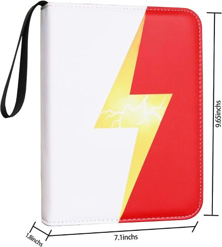 Cool Dragon Trading Card Binder - Binder 9 -pocket zipper مع 900 جيوب ، مثالية لهواة جمع البطاقات وعشاقها - ألبوم بطاقة تداول قابلة للتحصيل بأكمام in Saudi Arabia