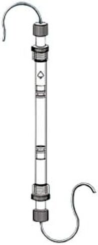 5815-08 Series Adjusta-Chrom Recycling عمود مع تعديل أعلى وأسفل التعديل مع أختام حلقة O FETFE وأنابيب 3M PTFE ، معرف 10 مم ، 900 مم in Saudi Arabia