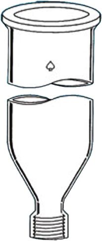 5862-30 عمود كروماتوجرافيا سلسلة ، O-Ring Grooved Flat Flange Top ، #80 Thred Bottom ، 1 "id ، 48" طول in Saudi Arabia