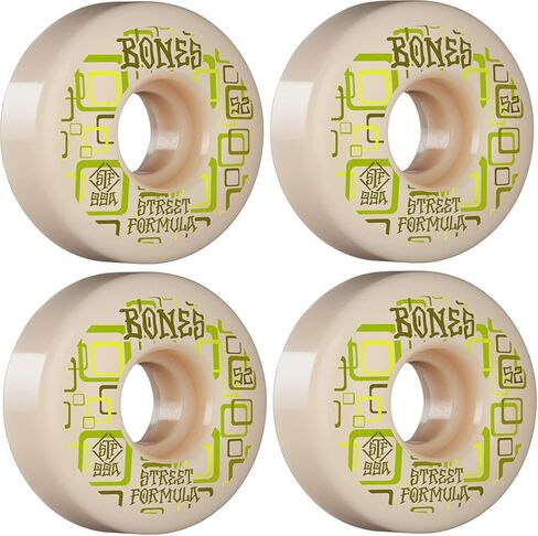 Bones Wheels Bones Skateboard Wheels 52mm Retros V3 Slims STF 99A White in Saudi Arabia