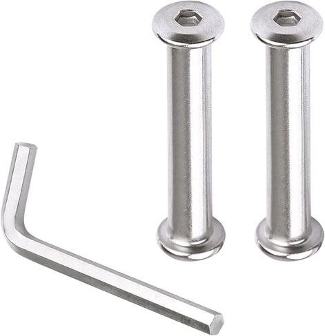 2 Pack 001177 & 005362 Top Connector Bracket Mounting Bolt for Bennington SS Bimini - 304 Stainless Steel with Hex Wrench - Pontoon Boat Accessories & Boat Parts in Saudi Arabia