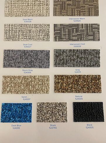 Marine Exterior Vinyl Flooring 74" Wide for Boats - Decks - RV's etc... Nautolex Vinyl (Storm Gray, 10 FT Long) in Saudi Arabia