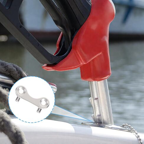 4 PCS Boat Gas Cap Key, Stainless Steel Boat Gas Key, Deck Fill Plate Keys Replacement for Marine Boats Yacht Fuel Water Tank in Kuwait