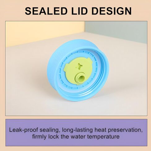 Compatible with Owala Kids Replacement Lid,Silicone Replacement Lid Fit for Owala Kids Insulation Stainless Steel Tumbler 12 Oz 15 Oz,with Spill Resistant Flexible Straw,Dishwasher Safe,Green,2Set. in Kuwait