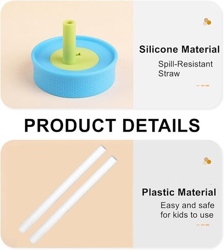 Compatible with Owala Kids Replacement Lid,Silicone Replacement Lid Fit for Owala Kids Insulation Stainless Steel Tumbler 12 Oz 15 Oz,with Spill Resistant Flexible Straw,Dishwasher Safe,Green,2Set. in Kuwait