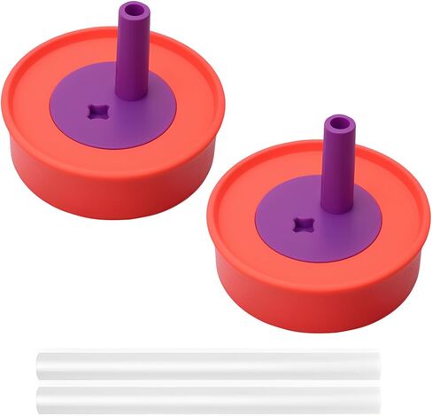 Compatible with Owala Kids Replacement Lid,Silicone Replacement Lid Fit for Owala Kids Insulation Stainless Steel Tumbler 12 Oz 15 Oz,with Spill Resistant Flexible Straw,Dishwasher Safe,Green,2Set. in Kuwait