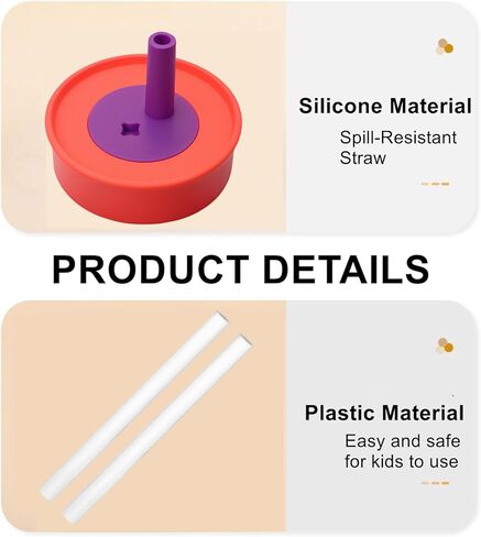 Compatible with Owala Kids Replacement Lid,Silicone Replacement Lid Fit for Owala Kids Insulation Stainless Steel Tumbler 12 Oz 15 Oz,with Spill Resistant Flexible Straw,Dishwasher Safe,Green,2Set. in Kuwait