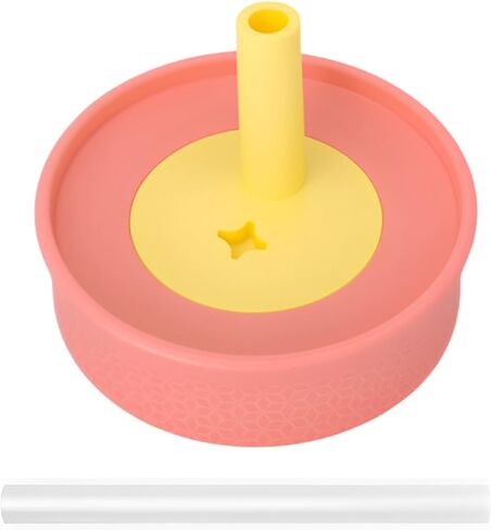 Compatible with Owala Kids Replacement Lid,Silicone Replacement Lid Fit for Owala Kids Insulation Stainless Steel Tumbler 12 Oz 15 Oz,with Spill Resistant Flexible Straw,Dishwasher Safe,Green,2Set. in Kuwait