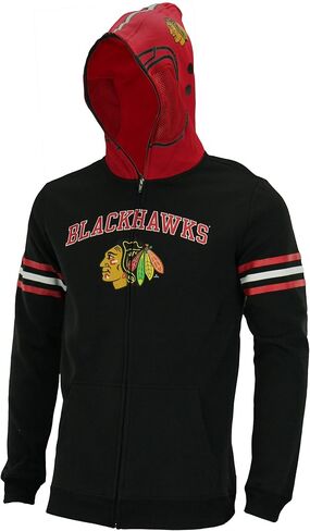 Outerstuff NHL Big Boys Youth (8-18) Full Zip Helmet Masked Fleece Hoodie, Team Option in Saudi Arabia