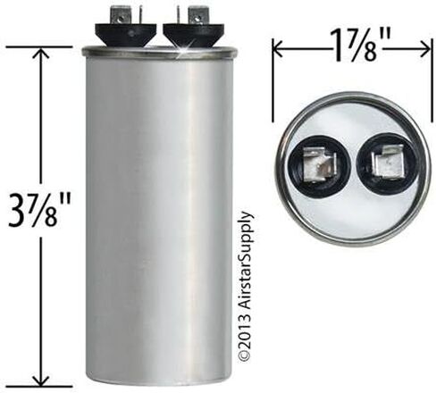 97F9632-25 uf MFD 440 Volt VAC - Genteq Round Run Capacitor Upgrade in Saudi Arabia