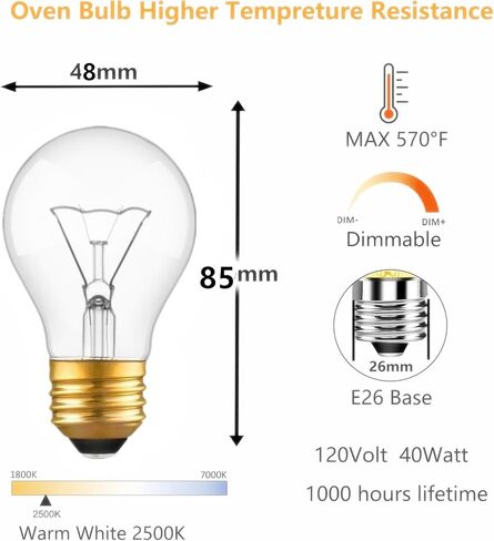 40 Watt Incandescent Light Bulbs,e26 Chandelier Bulbs, ge Light Bulbs 40 watt,Medium E26 Candelabra Base 40W Equivalent Incandescent Torpedo Tip Chandelier with Crystal Clear (6) in Kuwait