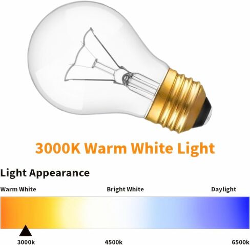 40 Watt Incandescent Light Bulbs,e26 Chandelier Bulbs, ge Light Bulbs 40 watt,Medium E26 Candelabra Base 40W Equivalent Incandescent Torpedo Tip Chandelier with Crystal Clear (6) in Kuwait