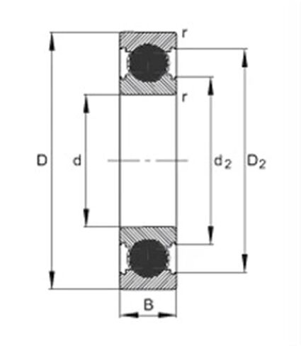 1PCS 61803-2RS1 TN9 HQ1 P53 17x26x5 61803 TN9 HQ1 P53 Hybrid Ceramic Ball Bearings Si3N4 Ball ABEC-5 (61803-2RS1 TN9HQ1P53) in Saudi Arabia
