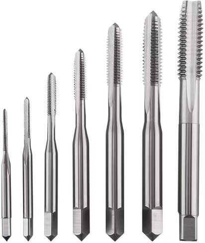 1Pcs Left Hand Screw Machine Reverse Thread Tap Drill Bits HSS Straight Flute Metric Size M20 M22 M23 M24(M20x1.75) in Saudi Arabia
