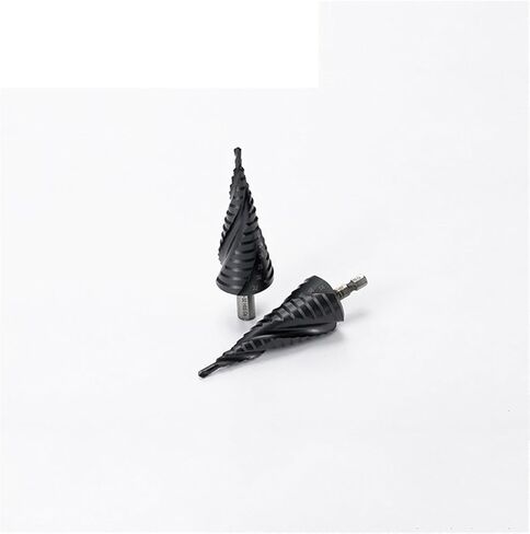 1Pcs M35 Cobalt TiALN Step Drill Bit Spiral Groove 3 Flutes Quick Change Shank Industrial Quality for Stainless Steel(5-23mm(10 Steps),Quick Change Shank) in Saudi Arabia