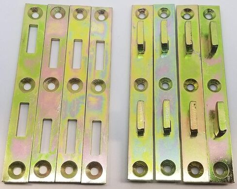 5 "× 5/8" السحابات السكك الحديدية السرير Ylo Zinc 1/8 "Mth Platte River PKG 0F 4 EA 130607 (4-Pack) in Saudi Arabia
