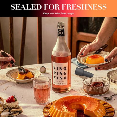 سدادات نبيذ من السيليكون 8 PC ، ختم محكم الإغلاق ، وقبعات زجاجة قابلة لإعادة الاستخدام لصودا البيرة الشمبانيا النبيذ ، والحفاظ in Kuwait