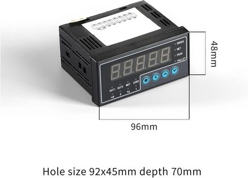 تحميل مستشعر خلية مع مؤشر عرض عرض قوة زيادة ضغط الوزن AC100-240V النطاق الحد الأقصى 0-5000KG/11000LB/49KN قوة ضغط مصغرة (مؤشر 0-3000KG) in Saudi Arabia