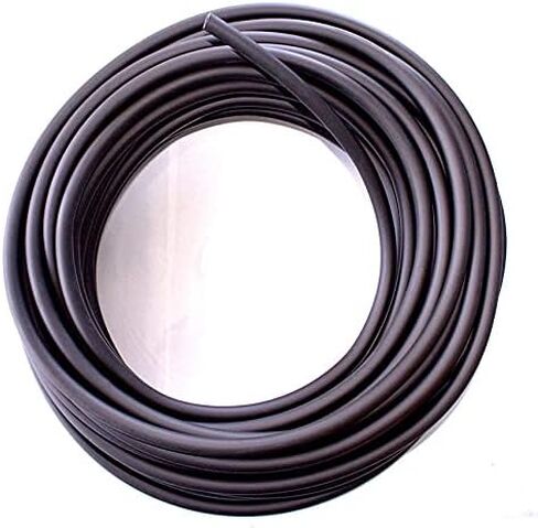 1/8 "id x 1/4" OD - أنابيب سانتوبرين المطاط الحرارية ، خرطوم أسود مرن مقاوم للمواد الكيميائية - لفة 50 قدمًا ، أنابيب مطاطية منخفضة الضغط in Saudi Arabia