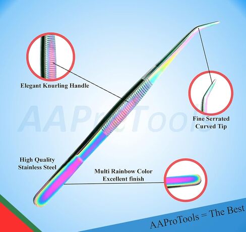 4 PCS Multi Rainbow Basic Economy Professional Professional Dental Hygiene Plaque Set ، Scaler Explorer Explorer Excavator Mirt Mirror Tweezer W/Case Instruments Home College Use for البالغين in Saudi Arabia