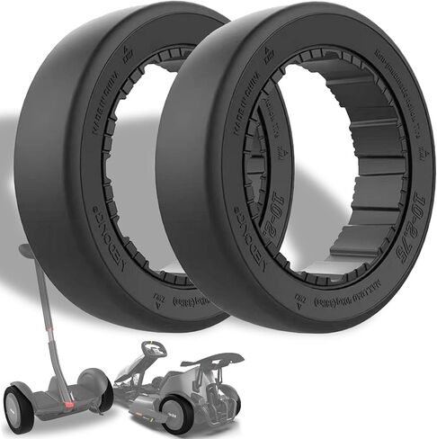10x2.75 Off Road Gokart Tyre ، إطارات خلفية الانجراف الملائمة لـ Ninebot بواسطة Segway Gokart Pro/Pro 2 Gokart Series ، Scooter Ninebot S Max ذاتيًا ، Go Kart Kit Recbit Parts ، Wear Resistance ، 2pcs in Kuwait