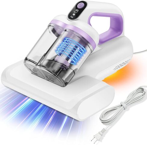 منظف ​​فراغ مرتبة ، مكنسة كهربائية للأشعة فوق البنفسجية للمراتب مع التنظيف العميق للموجات فوق الصوتية والدفاع ، فصح الشعر البالغة 15 كيلو باسكال للحيوانات الأليفة للسرير/الأريكة (الحبل ، الأرجواني الخيالي) in Kuwait