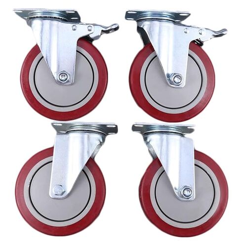 4pcs 5 بوصة الأثاث عجلات العجلات أحادية المحور العجلات دوارة العجلات العجلات العجلات (4pcs-03) in Saudi Arabia