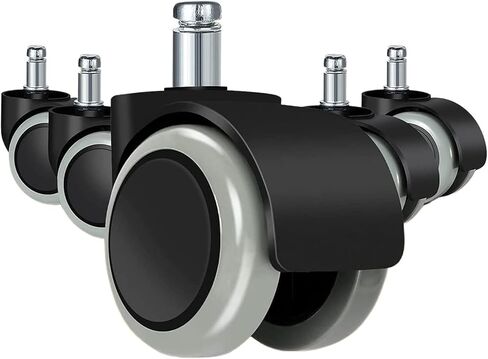 Chair Caster Wheels Replacement for Hardwood Floors and Carpet- Heavy Duty Caster Support 5Pcs in Saudi Arabia