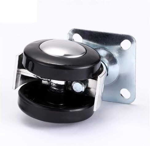 Chair Wheel Heavy Duty Furniture Caster 2inch M8 Screw Plate Alloy Swivel Castor Wheels Trolley 1Pcs(Screw Without Brake) in Saudi Arabia