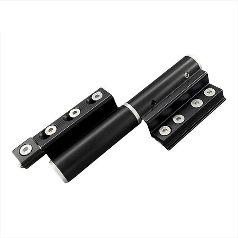 Adjustable Heavy Duty Door Hinges A380 Aluminum Alloy 20mm Groove 1Pcs(Left Black) in Saudi Arabia