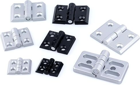 2020 3030 4040 4545 زنك سبيكة المفصلات ملحق ملف تعريف الألومنيوم 5/10pcs (2020 Silver (10pcs)) in Kuwait