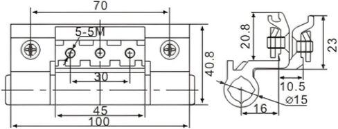Hardware Accessories Aluminum Profile Hinge 1Pcs in Saudi Arabia