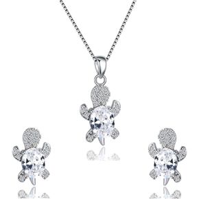 الصحة وطول العمر السلحفاة جوهرة المجوهرات أوبال خلق السلحفاة البحرية قلادة / أقراط للفتيات النساء هدايا عيد الميلاد عيد الميلاد عيد الحب in Kuwait