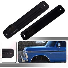 Full Red Led Lamp Smoked lamps kit Compatible With 1973-1991 Ford E100 E150 E250 E350 F100 F150 F250 F350 F350 F500 Replace OEM Rear Bumper Side Marker Lights