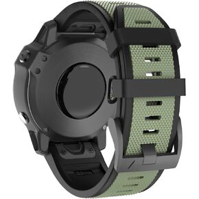 Compatible with Fenix 5 Plus Replacement Silicone Watch Strap for Fenix 5 /Fenix 6/Fenix 6 Pro/Fenix 7/Forerunner 935/945/Approach S60 Smartwatch