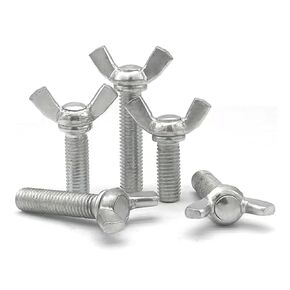 M10-1.5 x 40mm Carbon Steel Galvanizing Wing Butterfly Screws Bolts,Wing Bolt,Machine Fastener,Thumb Hand Screws for Electronic Equipment,12 Pcs