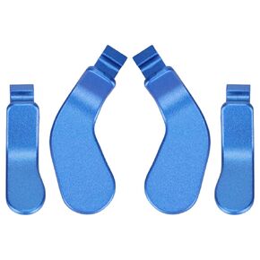 4pcs Controller Metal Stainless Paddles, Steel Paddles Replacement Parts for Xbox One Elite Series 2 Interchangeable Paddles Trigger Paddles(Blue)