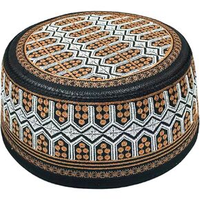 Muslim Prayer Hat for Men Worship Hat Islamic Muslim Prayer Hats Cap Beanie Headwear for Ramadan Eid