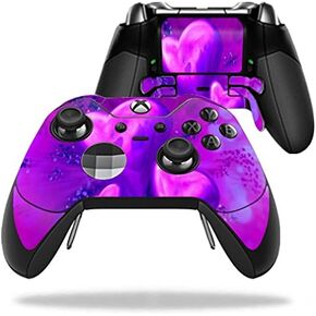 MightySkins Skin Compatible with Microsoft Xbox One Elite Wireless Controller case wrap Cover Sticker Skins Purple Heart