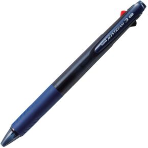 Ballpoint Pen Jetstream 3 Color Black, Red, Blue Ink 0.7mm, Transparent Navy (SXE340007T.9)