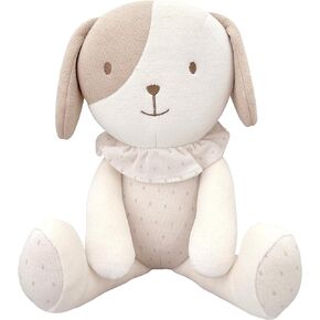 Super Soft Organic Cotton Baby First Friend, Attachment Doll for Baby, Pillow Buddy, Plush Animal Toys, Stuffed Animal Puppy, Honey Frill Puppy