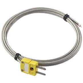 K Type Thermocouple 2m Cable Length High-Precision 0-400°C Temperature Detector Thermocouple Sensor Probe Industrial
