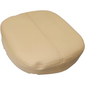 Center Console Replacement Armrest Cover Microfiber Leather Tan Compatible with Cadillac Escalade EXT ESV 2007-2014